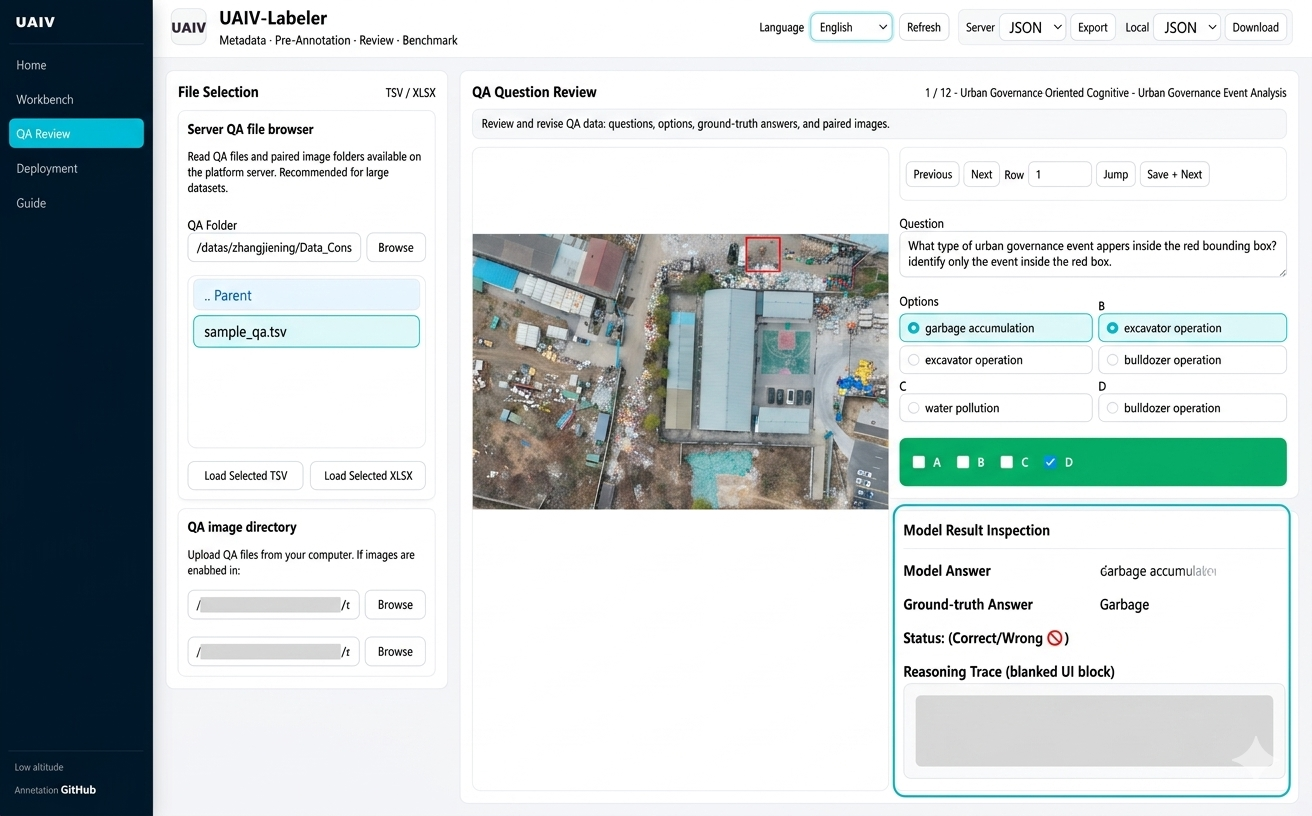 QA review screenshot